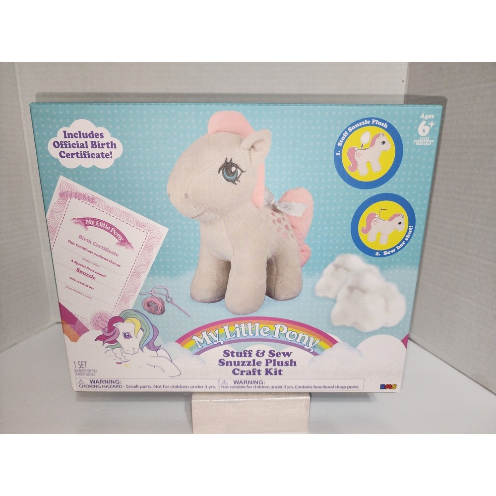 My Little Pony Stuff & Sew Snuzzle Plush Craft Kit G1 Hearts